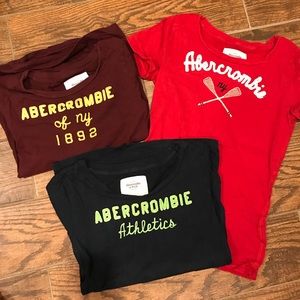 Bundle of Abercrombie & Fitch Shirts (GIRLS L)